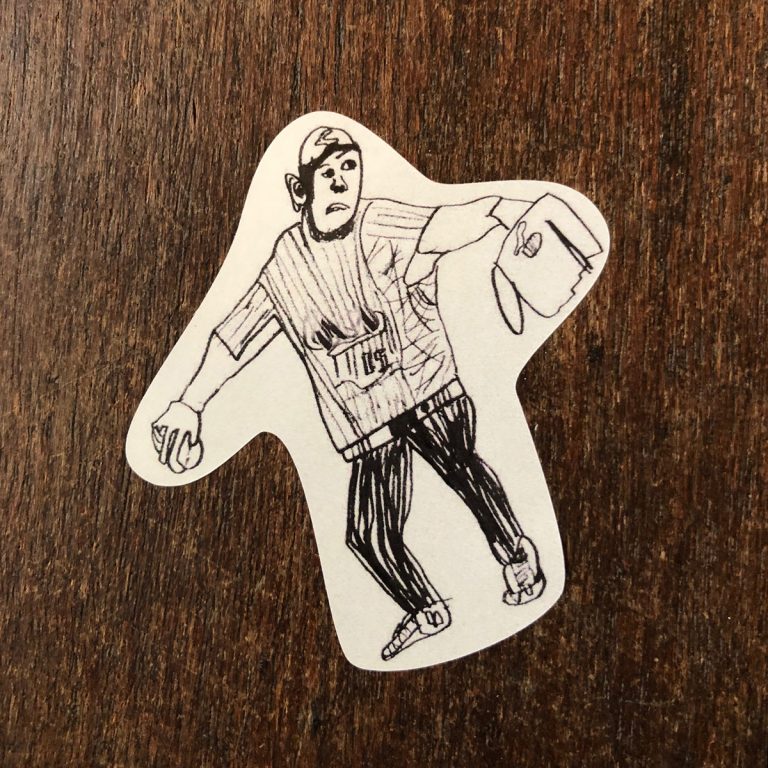 【こどものアート】野球シール(BASEBALL PLAYERS)