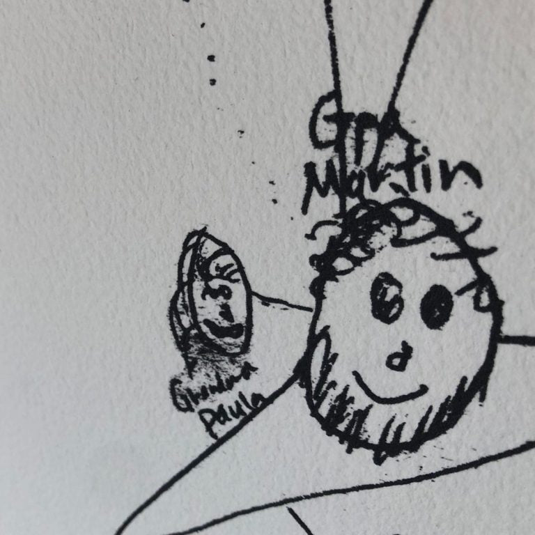 【こどものアート】Family Tree(額なし)マット付き