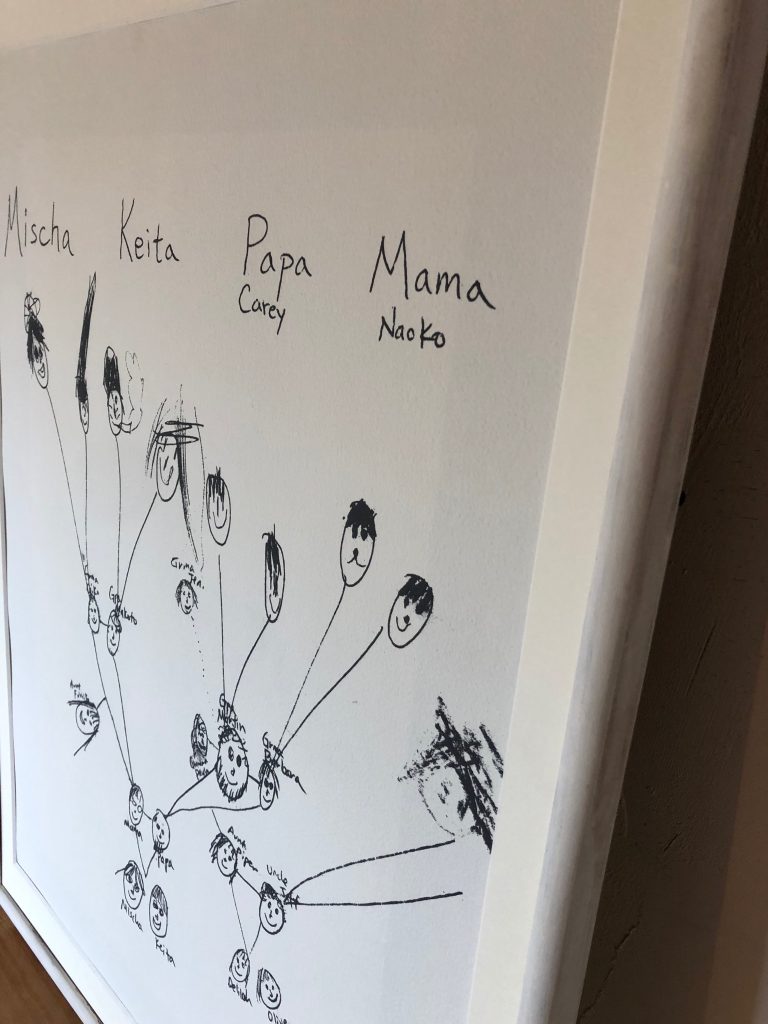 [Children's art] Family Tree (no frame) with mat
